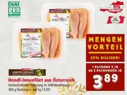 Interspar Hendl-innenfilet aus österreich Angebot