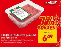 Interspar S-budget faschiertes gemischt aus österreich Angebot