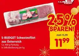 Interspar S-budget schweinsfilet aus österreich Angebot