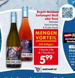 Interspar Regele weinlust sortenspiel weiß oder rosé Angebot