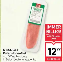 Maximarkt S-BUDGET Puten-Innenfilet Angebot
