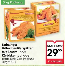 Maximarkt Stritzinger Hähnchenfiletspitzen mit Sesam- oder Kürbiskernpanade Angebot