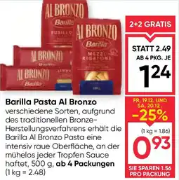Maximarkt Barilla Pasta Al Bronzo Angebot