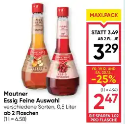 Maximarkt Mautner Essig Feine Auswahl Angebot