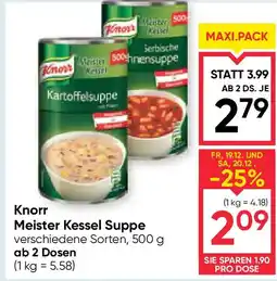 Maximarkt Knorr Meister Kessel Suppe Angebot