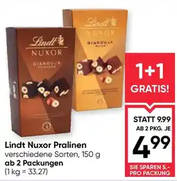 Maximarkt Lindt Nuxor Pralinen Angebot