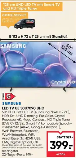 Maximarkt SAMSUNG LED TV UE 50U7090 UHD Angebot