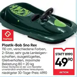 Maximarkt Plastik-Bob Sno Rex Angebot