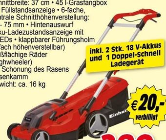 Zgonc Akku-Rasenmäher GE-CM 36-37 Li Angebot