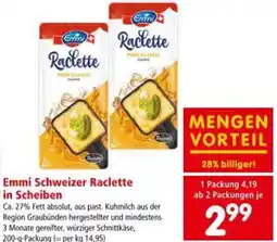 Interspar Emmi Schweizer Raclette in Scheiben Angebot
