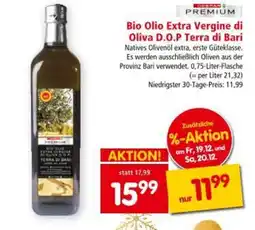 Interspar Bio Olio Extra Vergine di Oliva D.O.P Terra di Bari Angebot