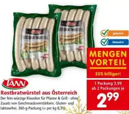Interspar Rostbratwurstel aus Österreich Angebot