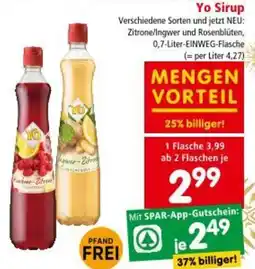 Interspar Yo Sirup Angebot