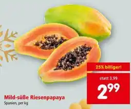 Interspar Mild-süße Riesenpapaya Angebot
