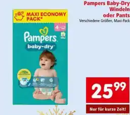 Interspar Pampers Baby-Dry Windeln oder Pants Angebot