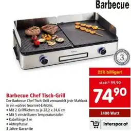 Interspar Barbecue Chef Tisch-Grill Angebot