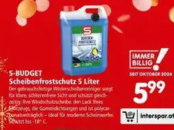 Interspar S-BUDGET Scheibenfrostschutz Angebot