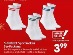 Interspar S-BUDGET Sportsocken 3er-Packung Angebot