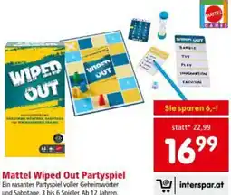 Interspar Mattel Wiped Out Partyspiel Angebot