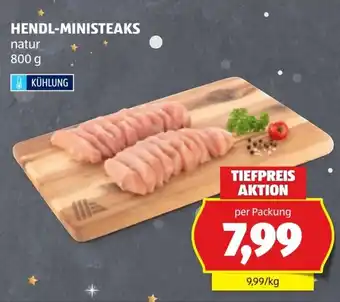 Hofer Hendl-Ministeaks Angebot