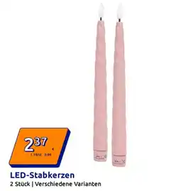 Action LED-Stabkerzen Angebot