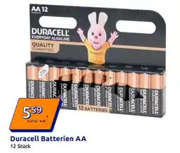 Action Duracell Batterien AA Angebot