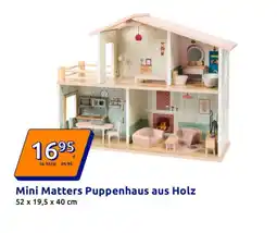 Action Mini Matters Puppenhaus aus Holz Angebot