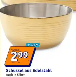 Action Schüssel aus Edelstahl Angebot