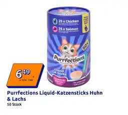 Action Purrfections Liquid-Katzensticks Huhn & Lachs Angebot