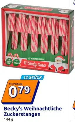 Action Becky's Weihnachtliche Zuckerstangen Angebot