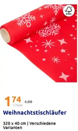Action Weihnachtstischläufer Angebot