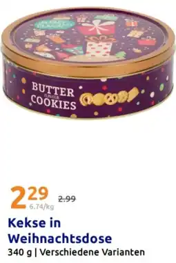 Action Kekse in Weihnachtsdose Angebot