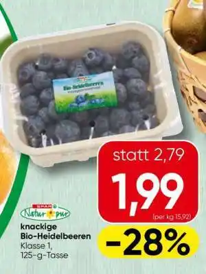 Spar knackige Bio-Heidelbeeren Angebot