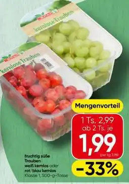 Spar Kernlose Trauben Angebot