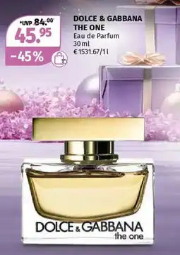 Müller Dolce & gabbana the one Angebot