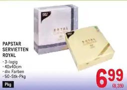 Metro Papstar servietten Angebot