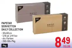 Metro Papstar servietten daily collection Angebot