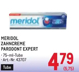 Metro Meridol zahncreme parodont expert Angebot