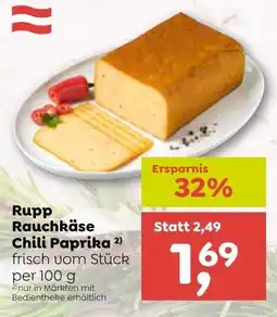 ADEG Rupp Rauchkäse Chili Paprika Angebot