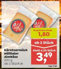 ADEG Kärntnermilch Mölltaler Almkäse Angebot