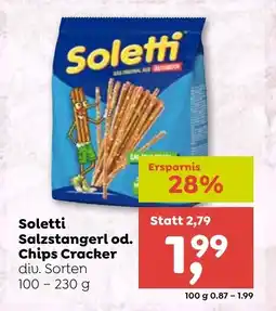 ADEG Soletti Salzstangerl od. Chips Cracker Angebot