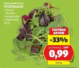 Hofer Pflücksalat Angebot