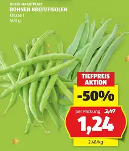 Hofer Bohnen breit/fisolen Angebot