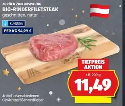 Hofer Bio-rinderfiletsteak Angebot