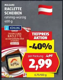 Hofer Raclette scheiben Angebot