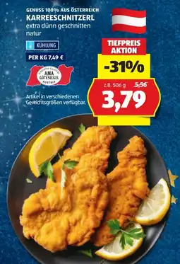 Hofer Karreeschnitzerl Angebot