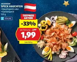 Hofer Speck hauchfein Angebot