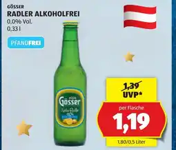 Hofer Gösser radler alkoholfrei Angebot