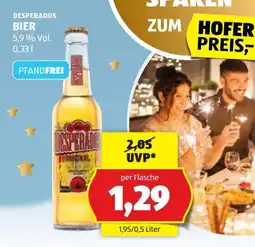 Hofer Desperados bier Angebot