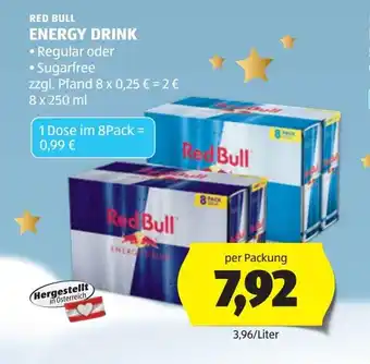 Red bull energy drink